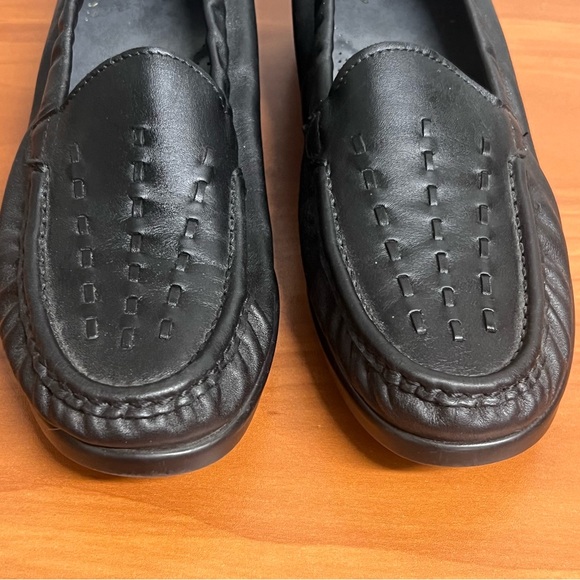 Women’s SAS Weave Slip On Black Comfort Wedge Loafer Size 8.5 - Picture 5 of 9